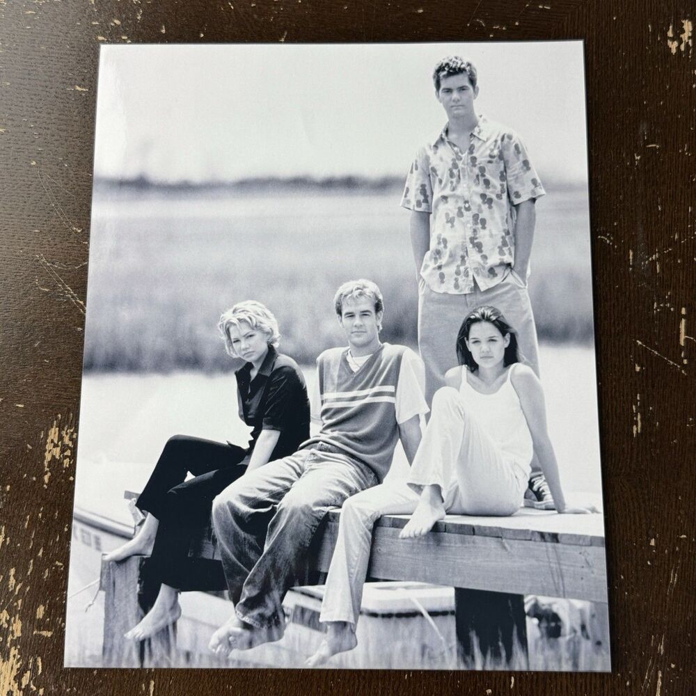 Dawson’s Creek Cast Press Photo Original 8x10 B&W Glossy Van Der Beek Williams